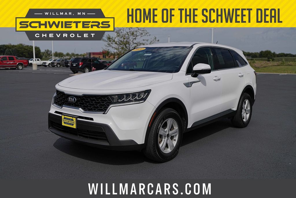 Glacial White Pearl 2021 Kia Sorento SUV / Crossover All-Wheel Drive 8-Speed Automatic