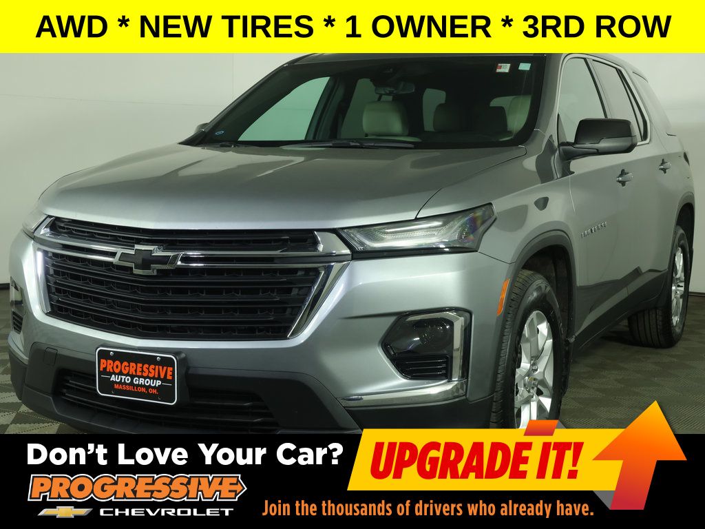 Sterling Gray Metallic 2023 Chevrolet Traverse SUV / Crossover Four-Wheel Drive 9-Speed Automatic