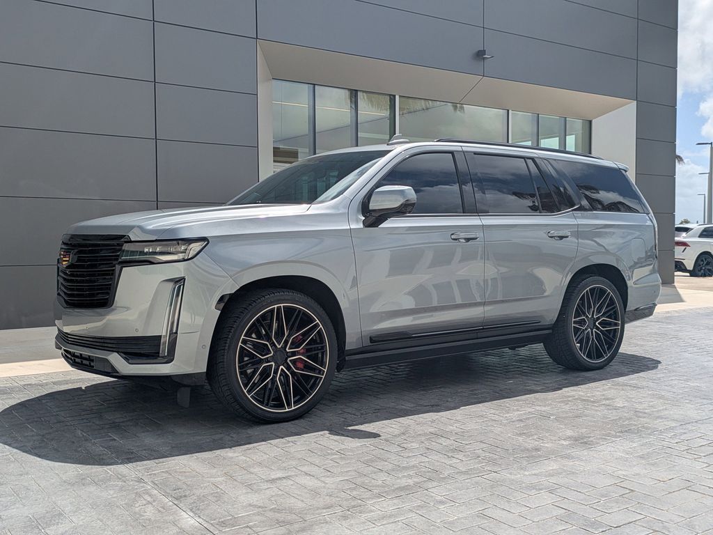 Argent Silver Metallic 2023 Cadillac Escalade Premium Luxury Platinum 4WD SUV / Crossover Four-Wheel Drive Automatic