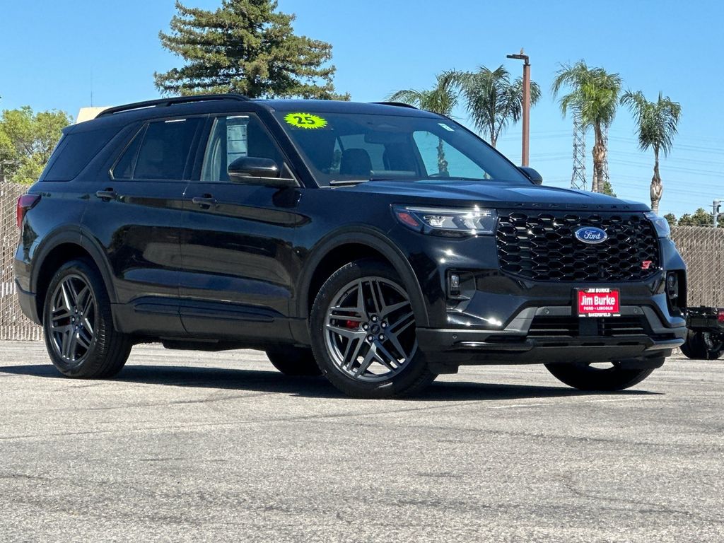 Agate Black Metallic 2025 Ford Explorer SUV / Crossover All-Wheel Drive Automatic