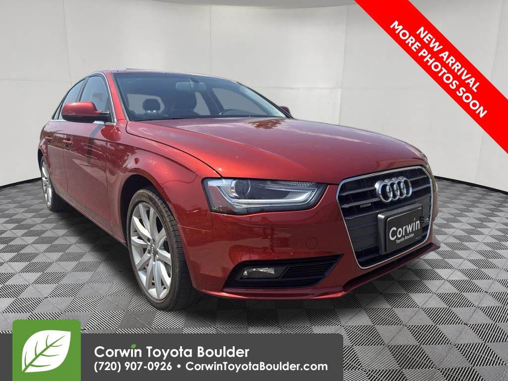 Volcano Red Metallic 2013 Audi A4 Sedan All-Wheel Drive 8-Speed Automatic
