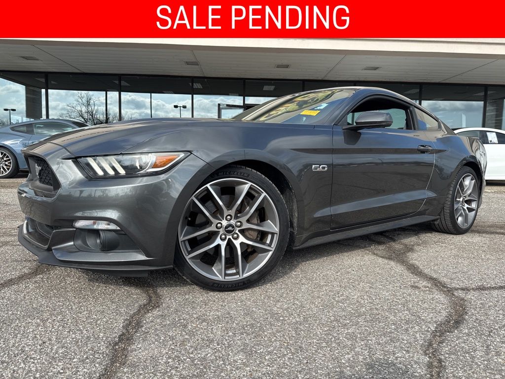 Gray (Magnetic Metallic) 2017 Ford Mustang GT Premium Coupe RWD Coupe Rear-Wheel Drive 6-Speed Automatic