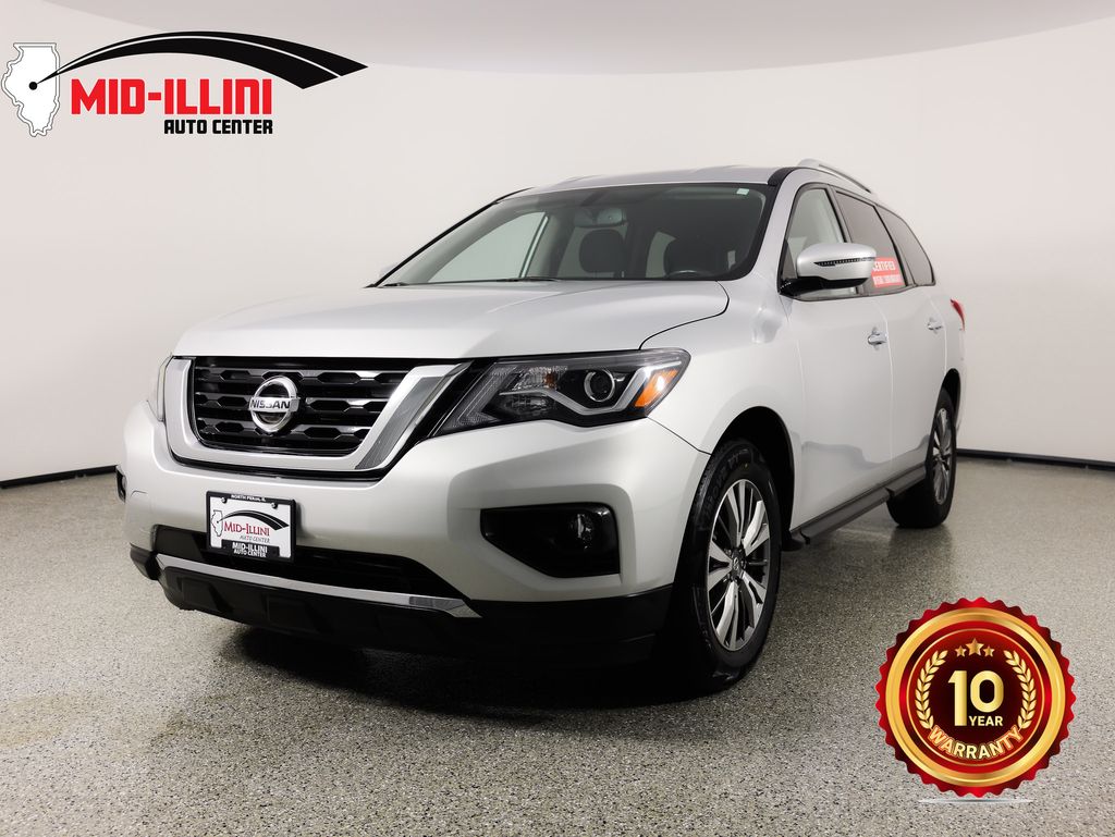 Brilliant Silver Metallic 2019 Nissan Pathfinder SUV / Crossover Front-Wheel Drive Continuously Variable Transmission