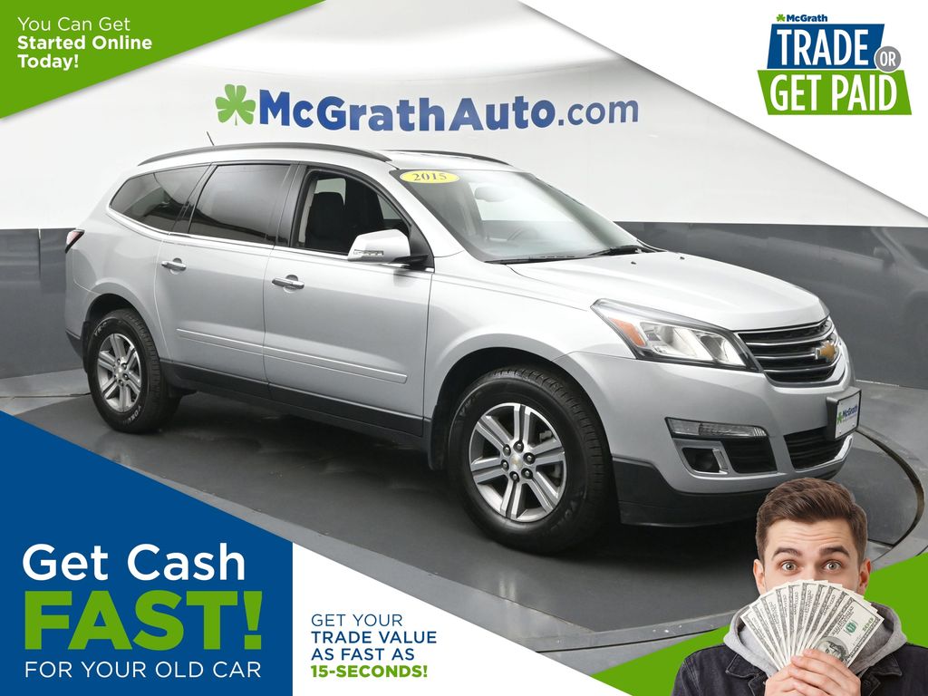 Silver Ice Metallic 2015 Chevrolet Traverse 2LT FWD SUV / Crossover Front-Wheel Drive 6-Speed Automatic