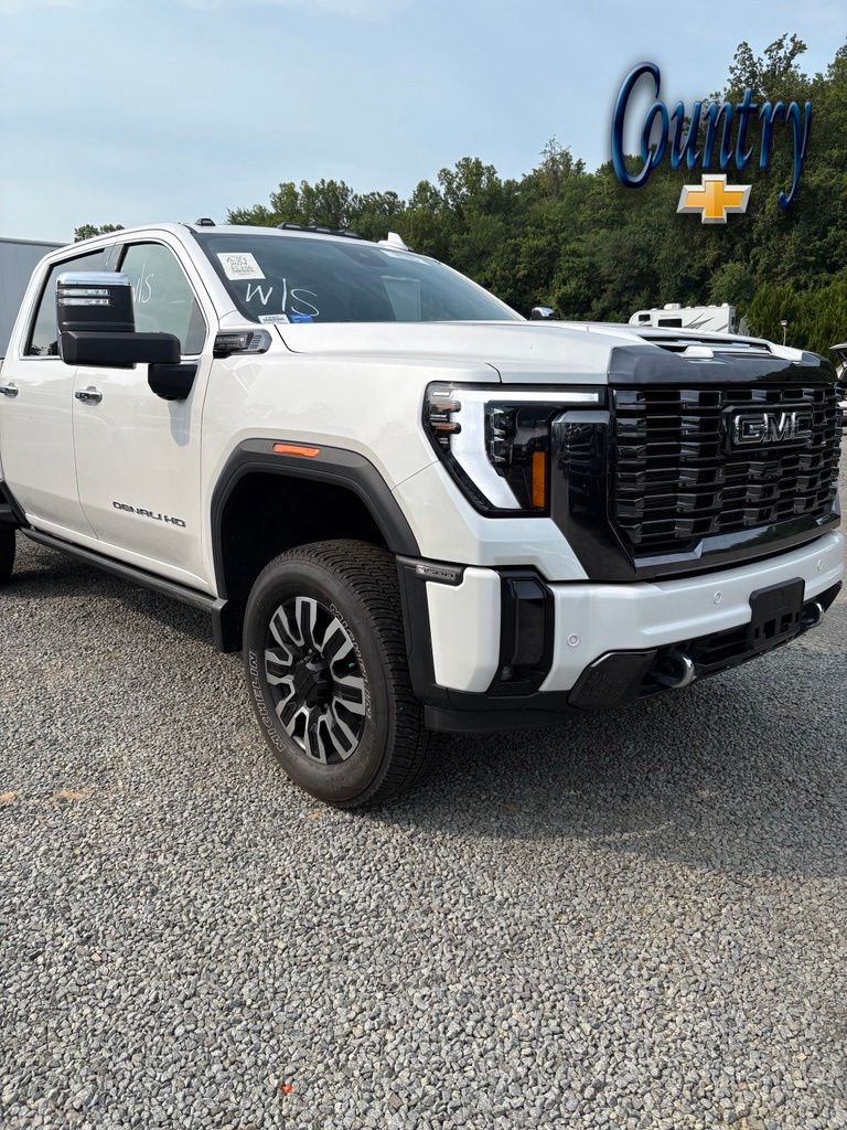 White Frost 2024 GMC Sierra 3500HD Pickup Truck Four-Wheel Drive Automatic