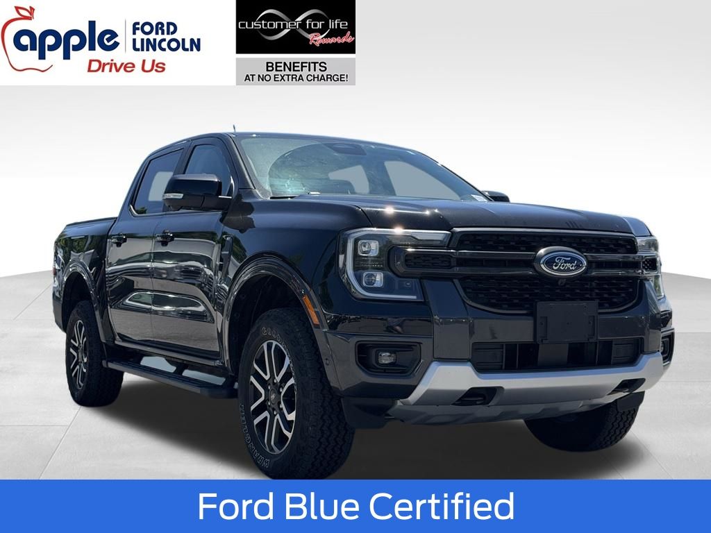 Shadow Black 2024 Ford Ranger Pickup Truck Four-Wheel Drive Automatic