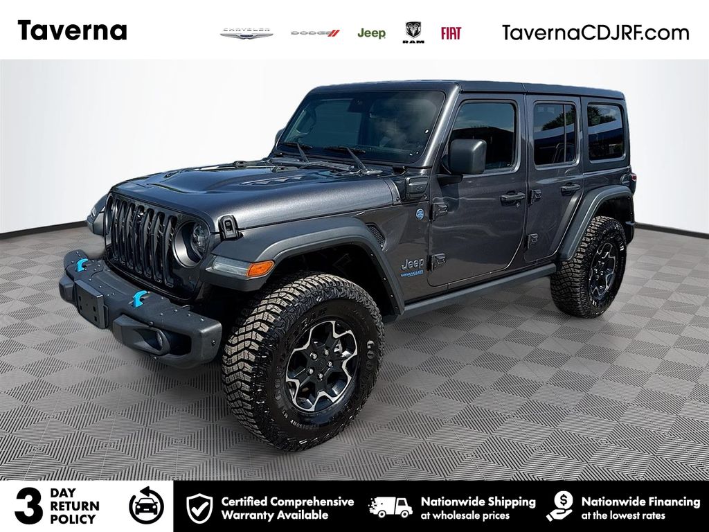Crystal Metallic 2022 Jeep Wrangler 4xe Rubicon 4WD SUV / Crossover Four-Wheel Drive Automatic