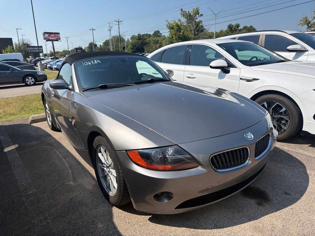 Sterling Gray Metallic 2003 BMW Z4 Convertible Rear-Wheel Drive 5-Speed Manual