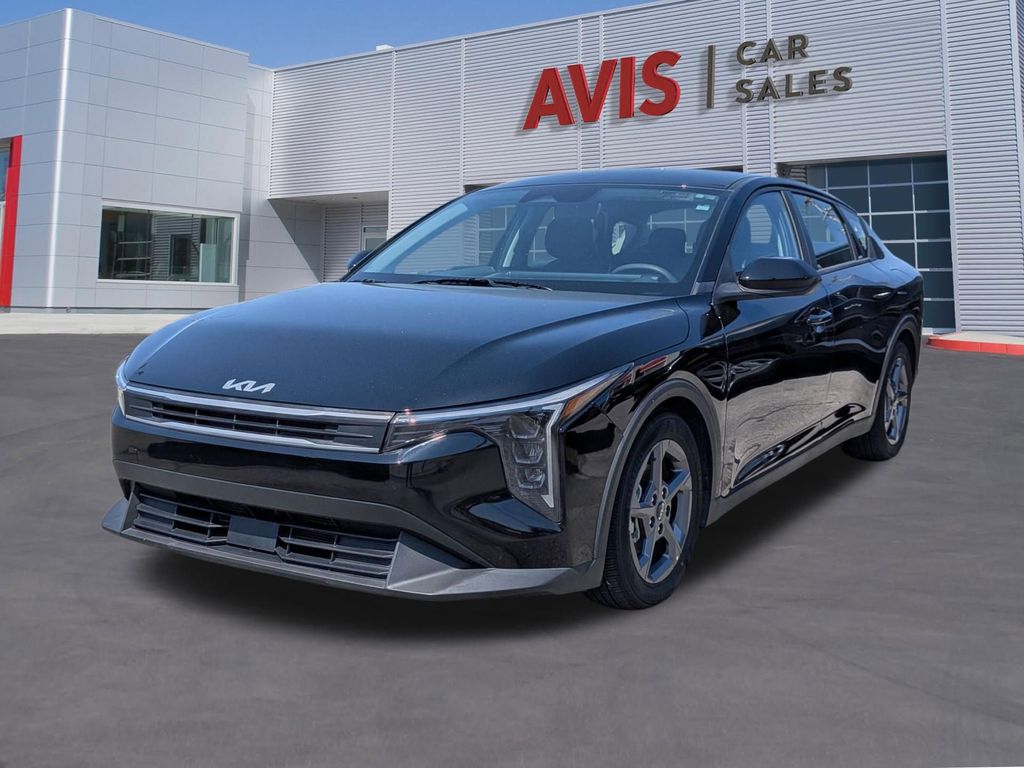 Aurora Black Pearl 2025 Kia K4 LXS FWD Sedan Front-Wheel Drive Continuously Variable Transmission