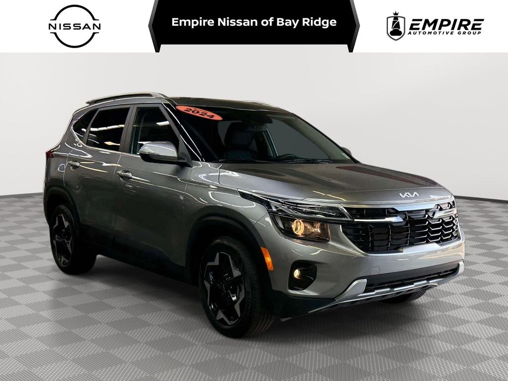 Steel Gray 2024 Kia Seltos SUV / Crossover All-Wheel Drive Continuously Variable Transmission