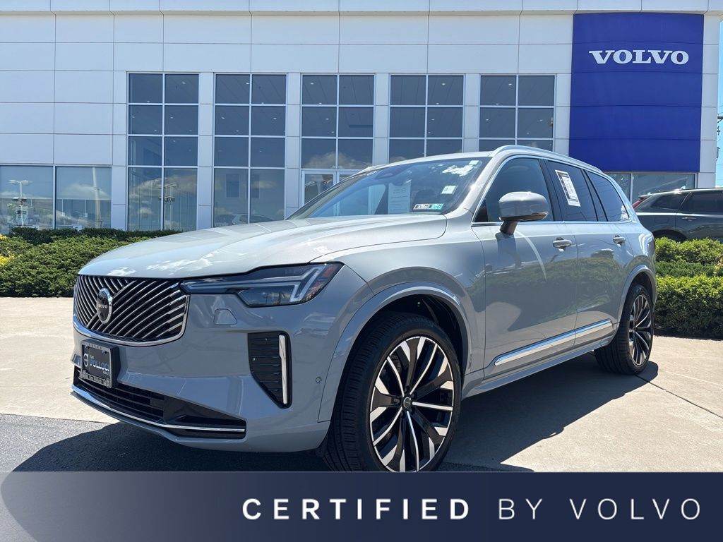 Vapour Gray Metallic 2025 Volvo XC90 B6 Plus Bright Theme 7-Passenger AWD SUV / Crossover All-Wheel Drive Automatic