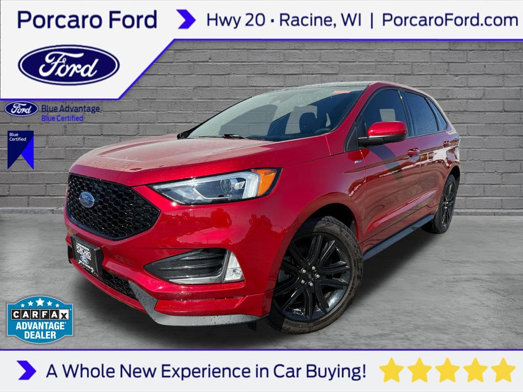 Rapid Red Metallic Tinted Clearcoat 2024 Ford Edge SUV / Crossover All-Wheel Drive 8-Speed Automatic