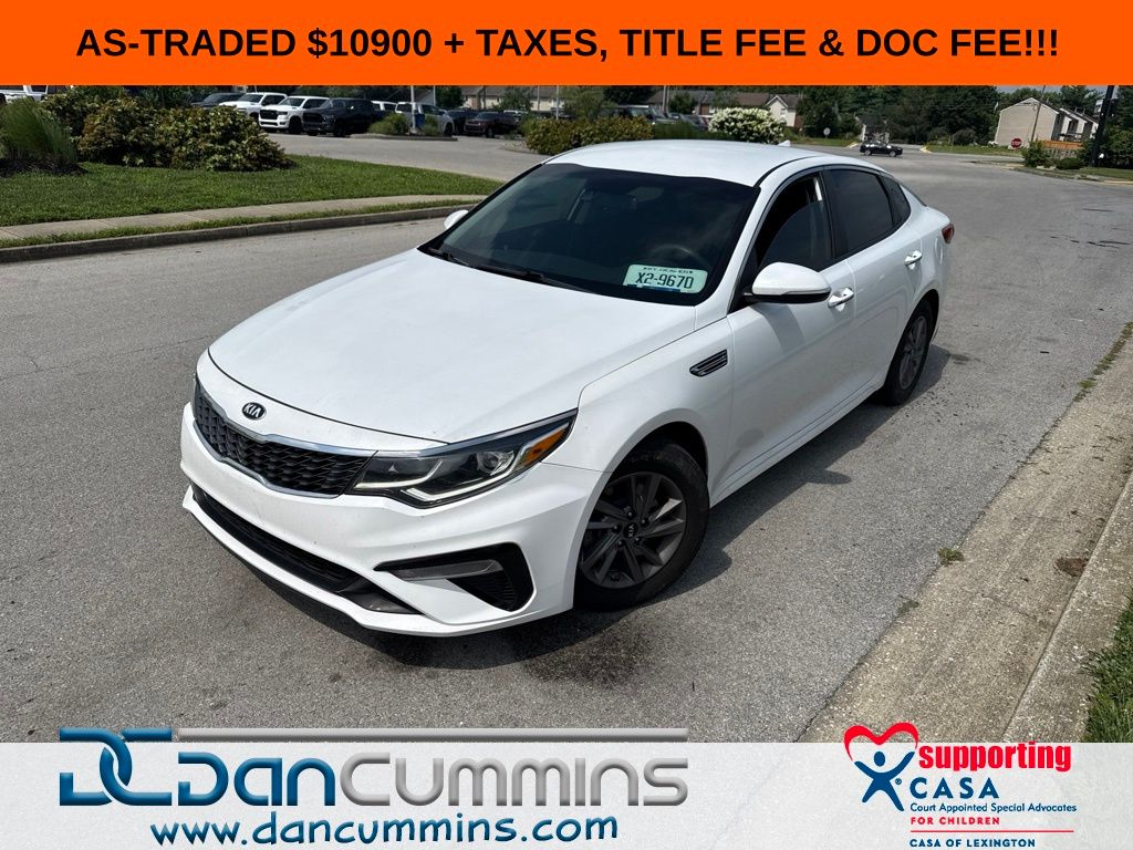 Snow White Pearl 2020 Kia Optima Sedan Front-Wheel Drive 6-Speed Automatic