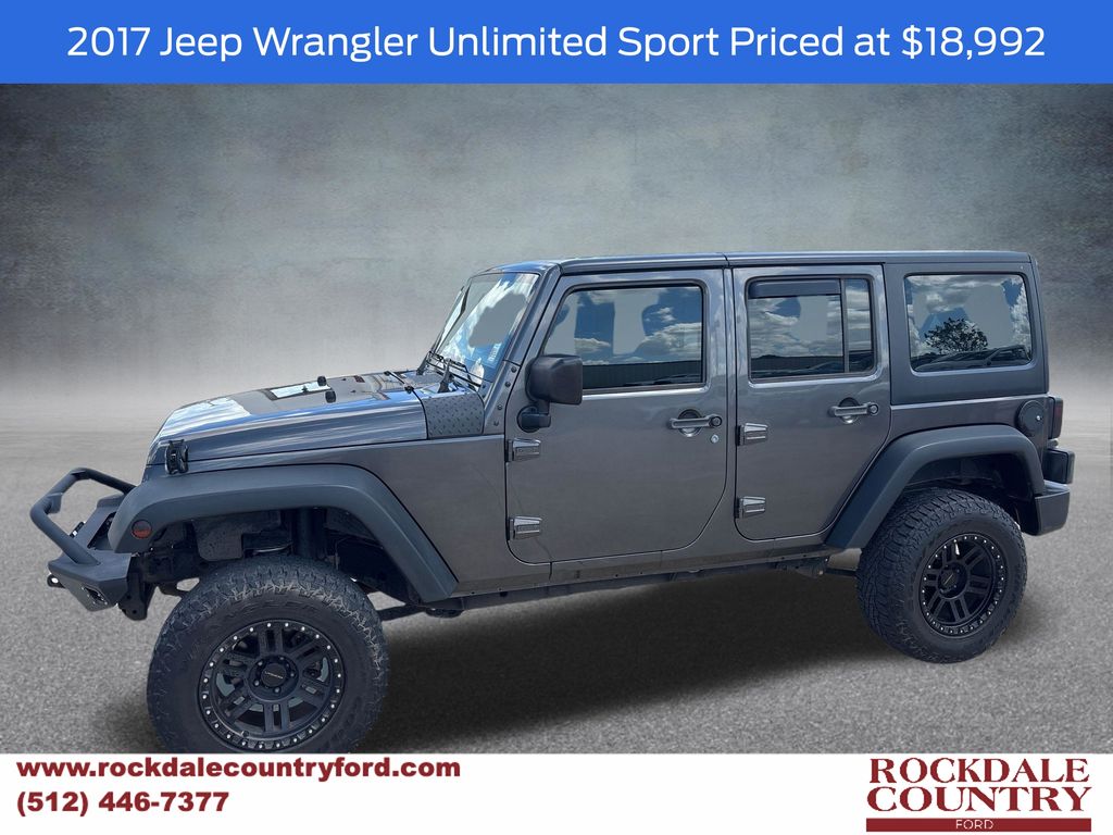 Gray (Granite Crystal Metallic Clearcoat) 2017 Jeep Wrangler SUV / Crossover Four-Wheel Drive 6-Speed Manual