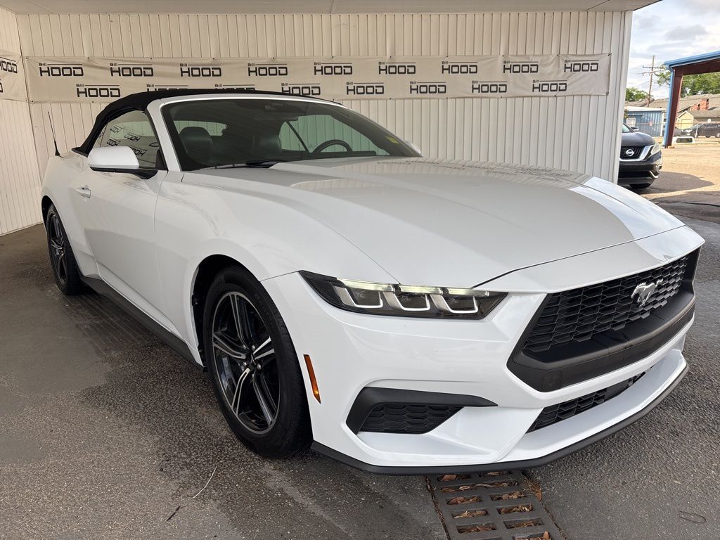 Oxford White 2025 Ford Mustang EcoBoost Premium Convertible RWD Convertible Rear-Wheel Drive Automatic