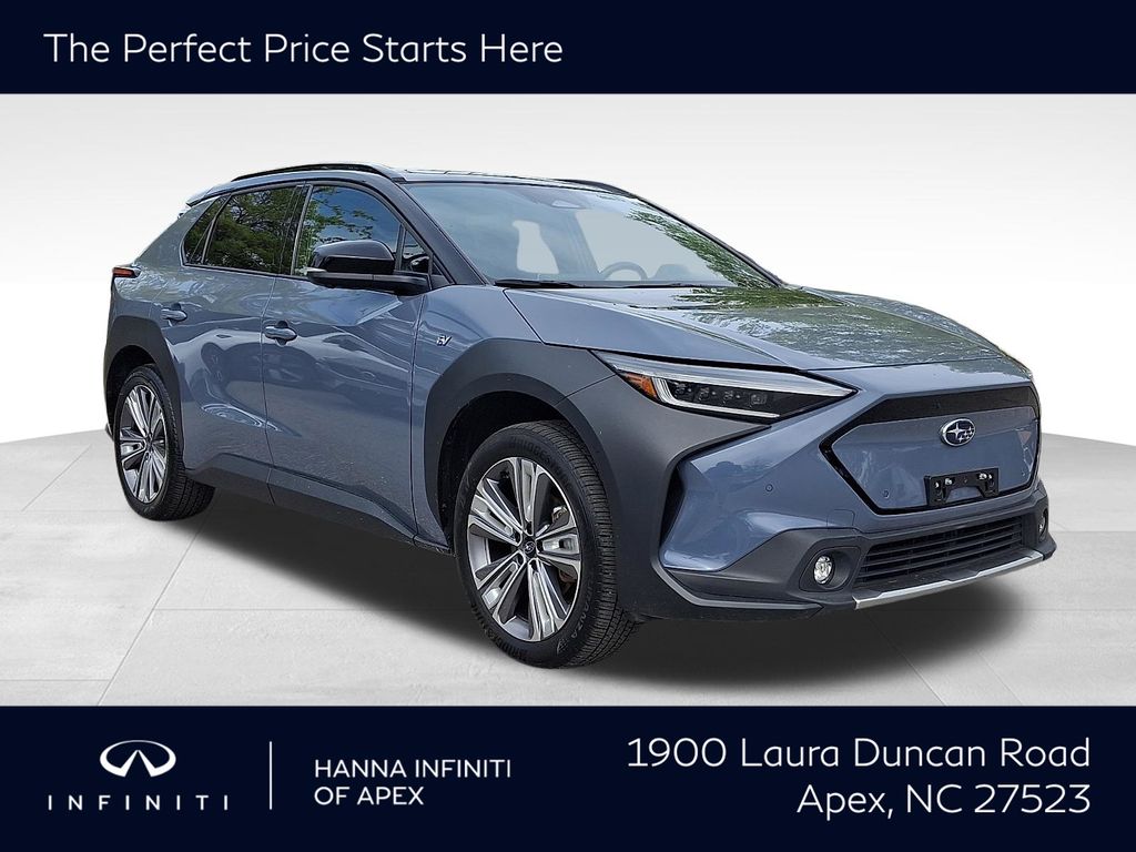 Harbor Mist Gray Pearl 2-Tone 2023 Subaru Solterra Touring AWD SUV / Crossover All-Wheel Drive 1-Speed Automatic