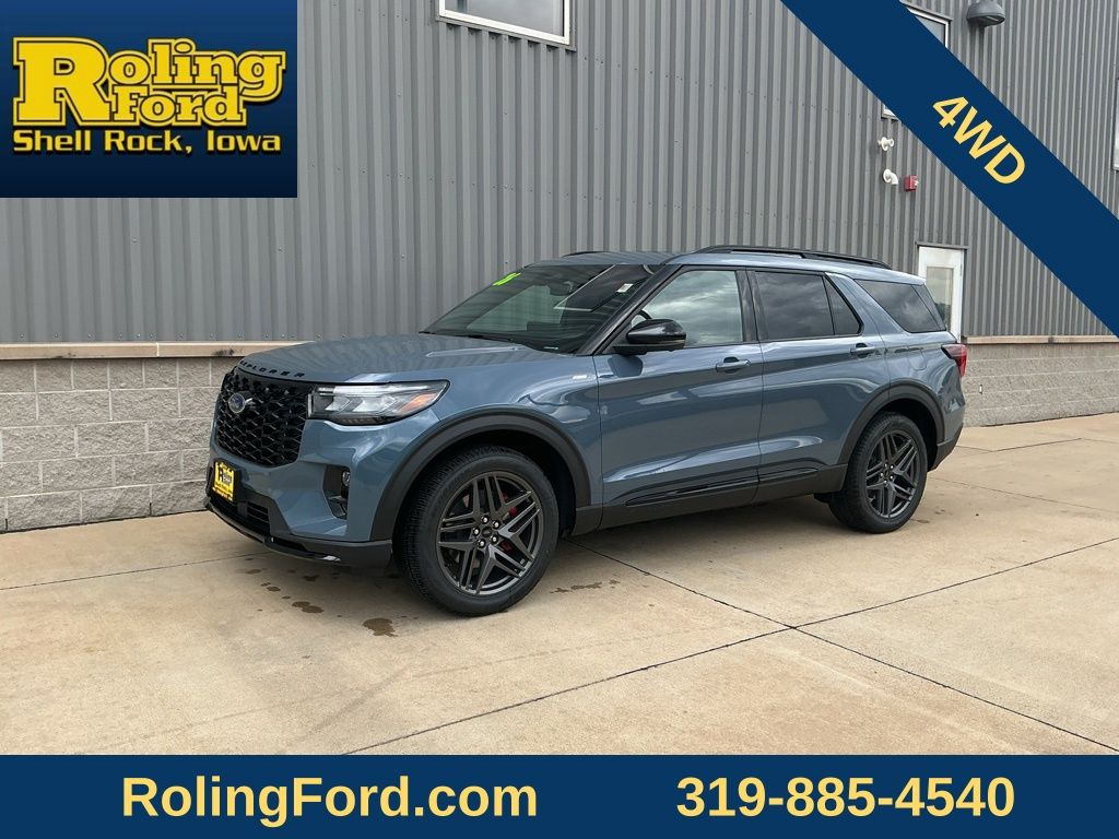 Vapor Blue 2026 Ford Explorer SUV / Crossover All-Wheel Drive Automatic
