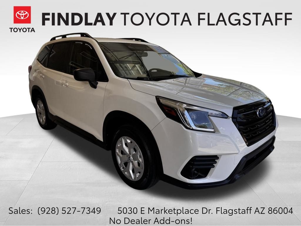 Crystal White Pearl 2023 Subaru Forester SUV / Crossover All-Wheel Drive Continuously Variable Transmission