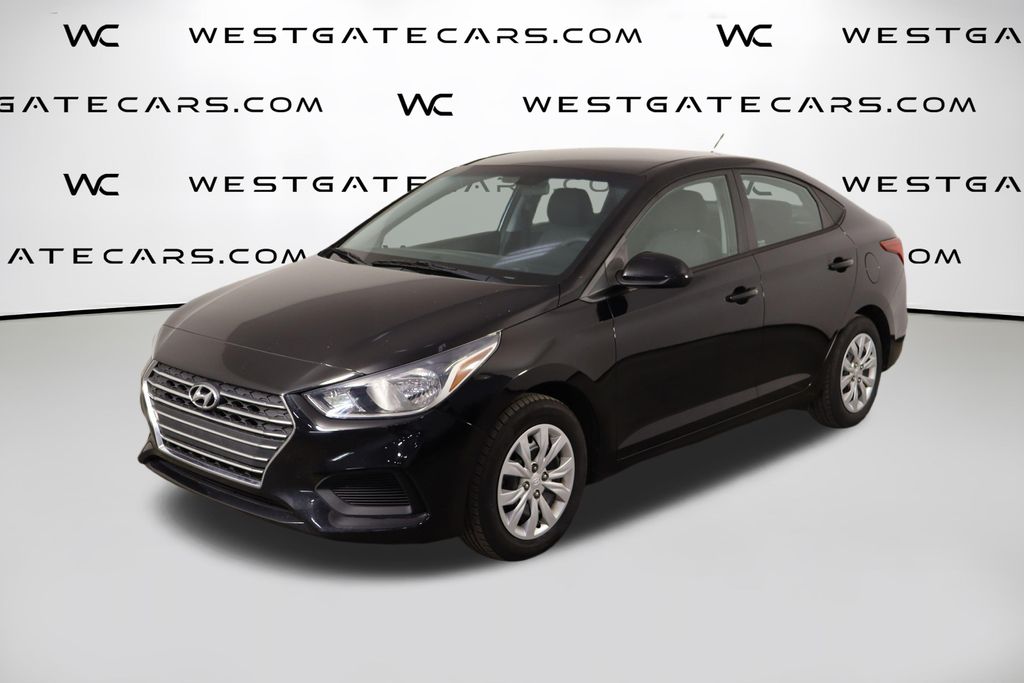 Absolute Black Pearl 2022 Hyundai Accent Sedan Front-Wheel Drive Continuously Variable Transmission