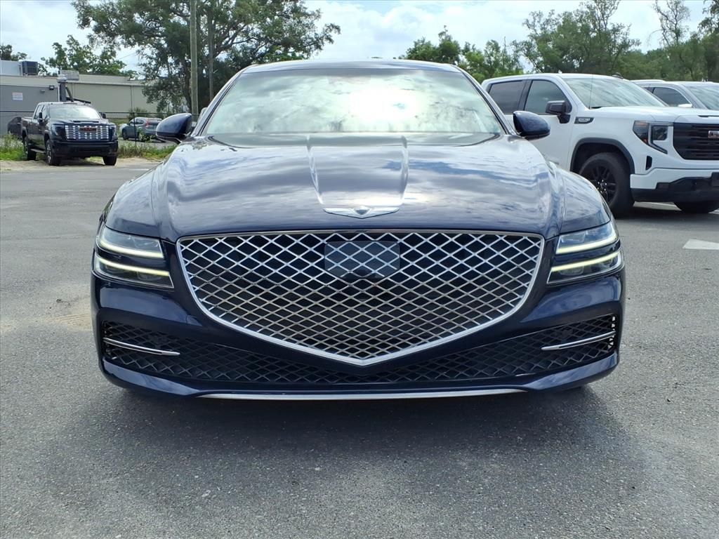 Capri Blue 2023 Genesis G80 2.5T RWD Sedan Rear-Wheel Drive 8-Speed Automatic