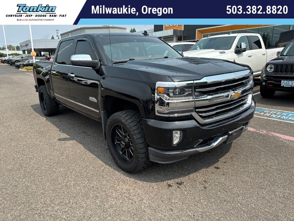 Black 2016 Chevrolet Silverado 1500 Pickup Truck Four-Wheel Drive 8-Speed Automatic Overdrive