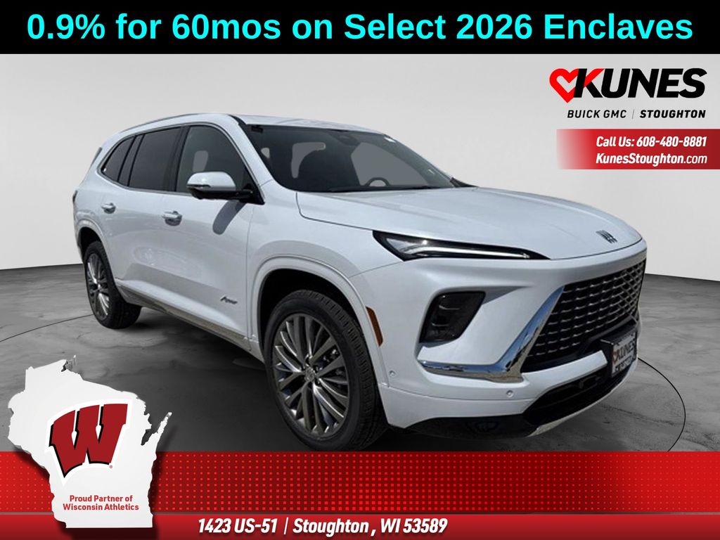 Iridescent White Tricoat 2026 Buick Enclave SUV / Crossover Four-Wheel Drive 8-Speed Automatic