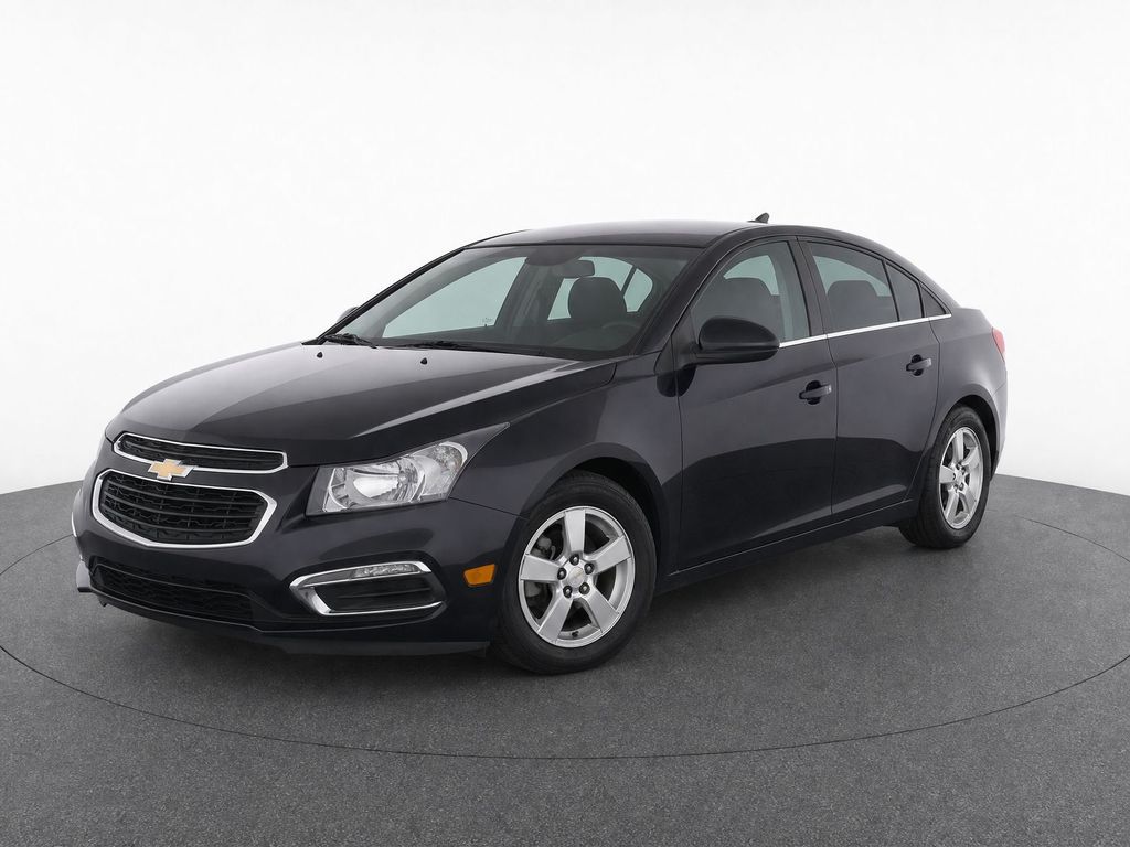 Black Granite Metallic 2015 Chevrolet Cruze Sedan Front-Wheel Drive 6-Speed Automatic Overdrive