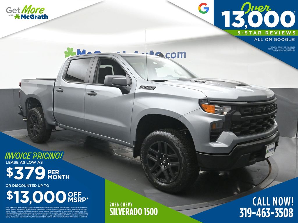 2026 Chevrolet Silverado 1500 Custom Trail Boss Crew Cab 4WD