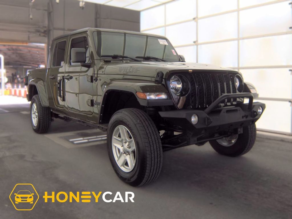 Green Clearcoat 2021 Jeep Gladiator Pickup Truck Four-Wheel Drive 8-Speed Automatic