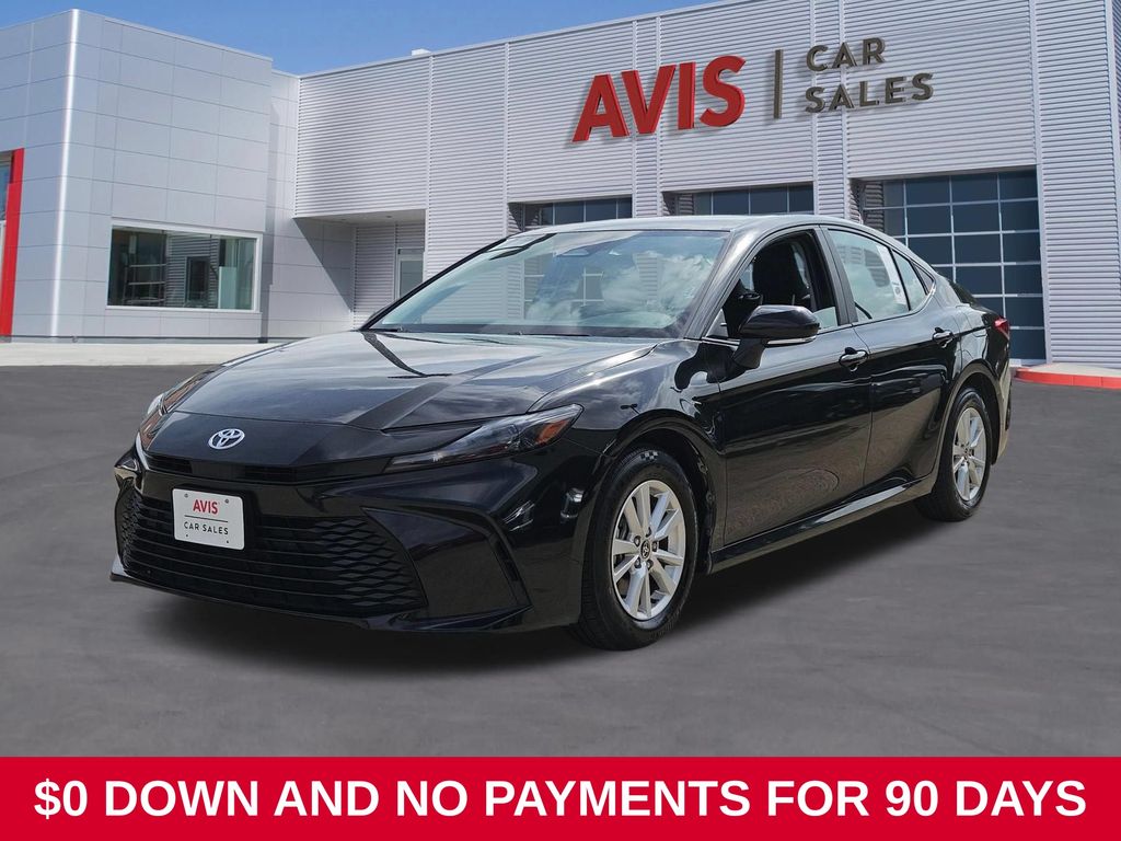 Midnight Black Metallic 2025 Toyota Camry Sedan Front-Wheel Drive Continuously Variable Transmission