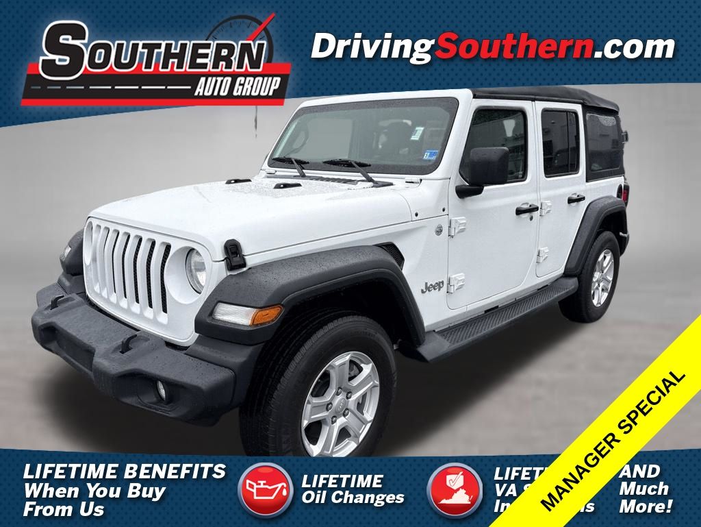 Bright White Clearcoat 2019 Jeep Wrangler SUV / Crossover Four-Wheel Drive 8-Speed Automatic