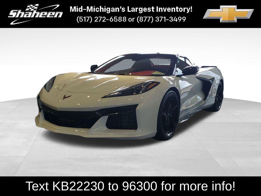 Arctic White 2025 Chevrolet Corvette E-Ray Convertible All-Wheel Drive 8-Speed Dual Clutch