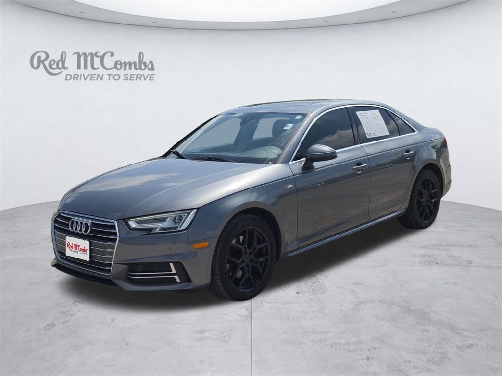 Monsoon Gray Metallic 2018 Audi A4 Sedan Front-Wheel Drive 7-Speed Automatic