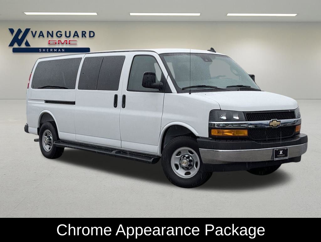 Summit White 2025 Chevrolet Express 3500 LT Extended RWD Van Rear-Wheel Drive 8-Speed Automatic Overdrive