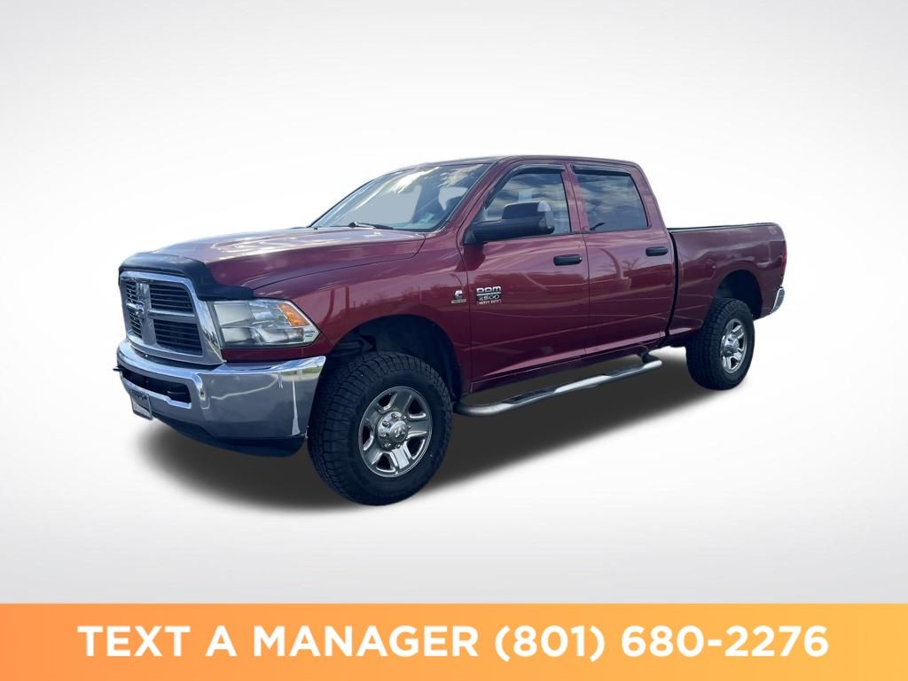 Deep Cherry Red Crystal Pearlcoat 2012 RAM 2500 ST Crew Cab 4WD Pickup Truck Four-Wheel Drive 6-Speed Automatic