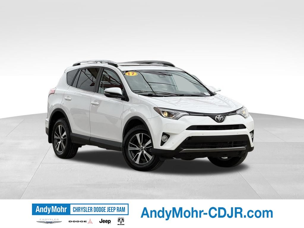 Super White 2017 Toyota RAV4 XLE AWD SUV / Crossover All-Wheel Drive 6-Speed Automatic
