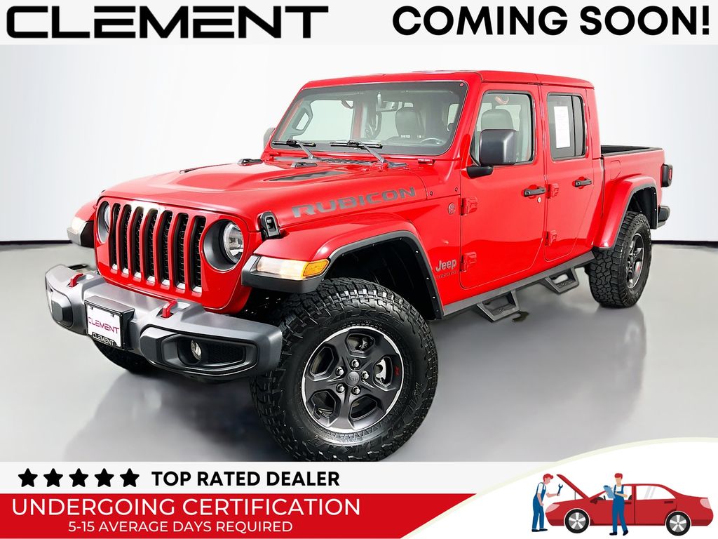 Firecracker Red Clearcoat 2022 Jeep Gladiator Rubicon Crew Cab 4WD Pickup Truck Four-Wheel Drive 8-Speed Automatic