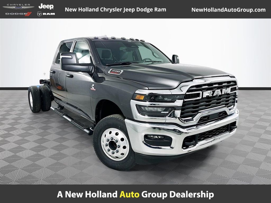 Gray (Granite Crystal Metallic Clearcoat) 2026 RAM 3500 Chassis Tradesman Crew Cab LB DRW 4WD Pickup Truck Four-Wheel Drive 8-Speed Automatic
