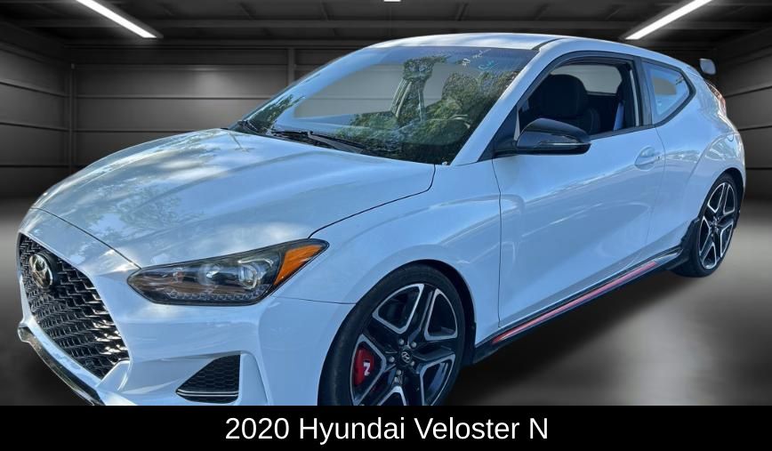 Chalk White 2020 Hyundai Veloster N FWD Coupe Front-Wheel Drive 6-Speed Manual