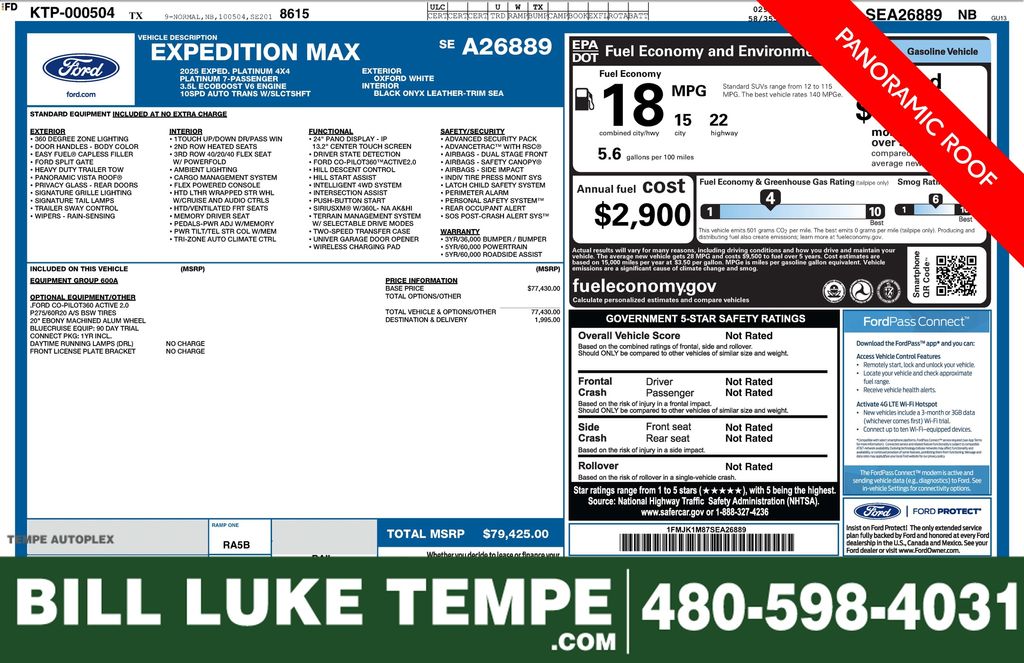 2025 Ford Expedition MAX Platinum 4WD