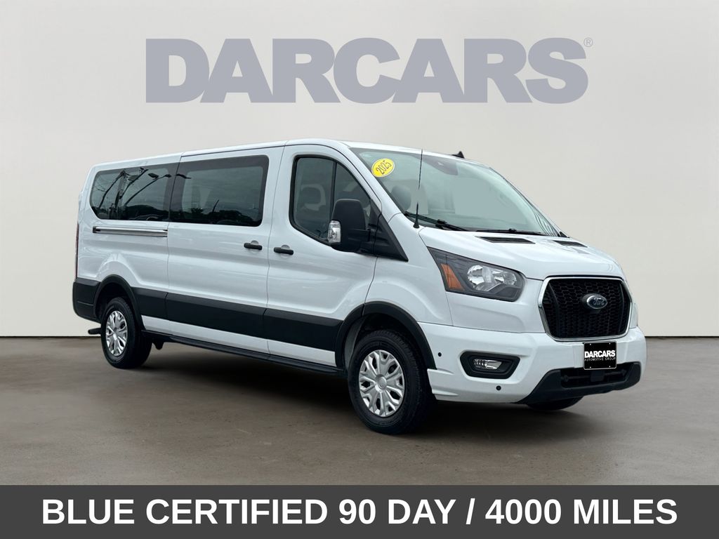 Oxford White 2025 Ford Transit Passenger 350 XLT Low Roof LB RWD Van Rear-Wheel Drive