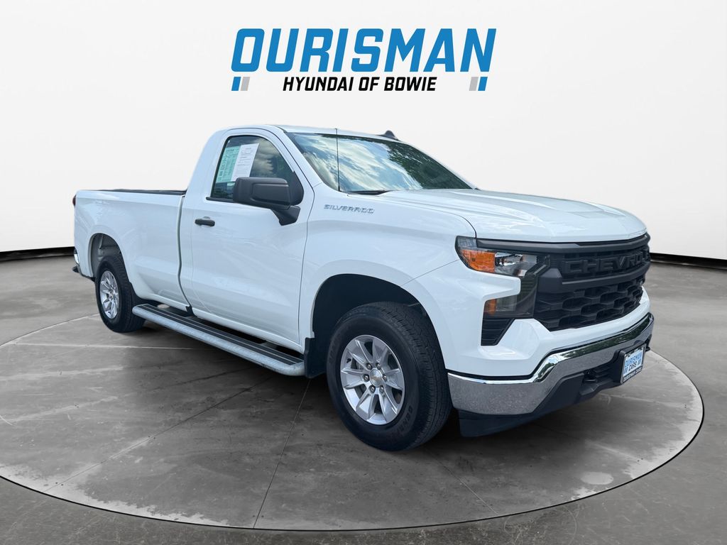 Summit White 2025 Chevrolet Silverado 1500 Pickup Truck 4X2 Automatic