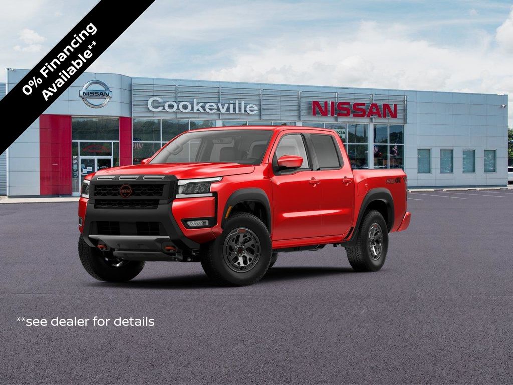Red Alert 2026 Nissan Frontier Pickup Truck Four-Wheel Drive 9-Speed Automatic Overdrive