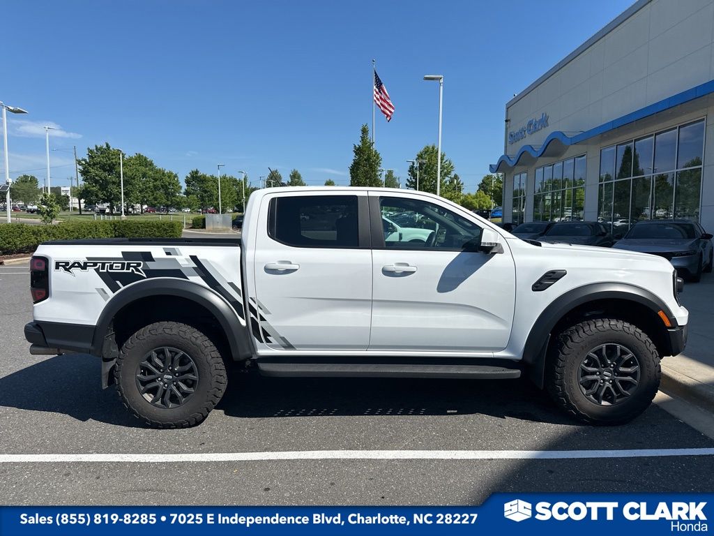 Oxford White 2025 Ford Ranger Raptor SuperCrew 4WD Pickup Truck Four-Wheel Drive Automatic