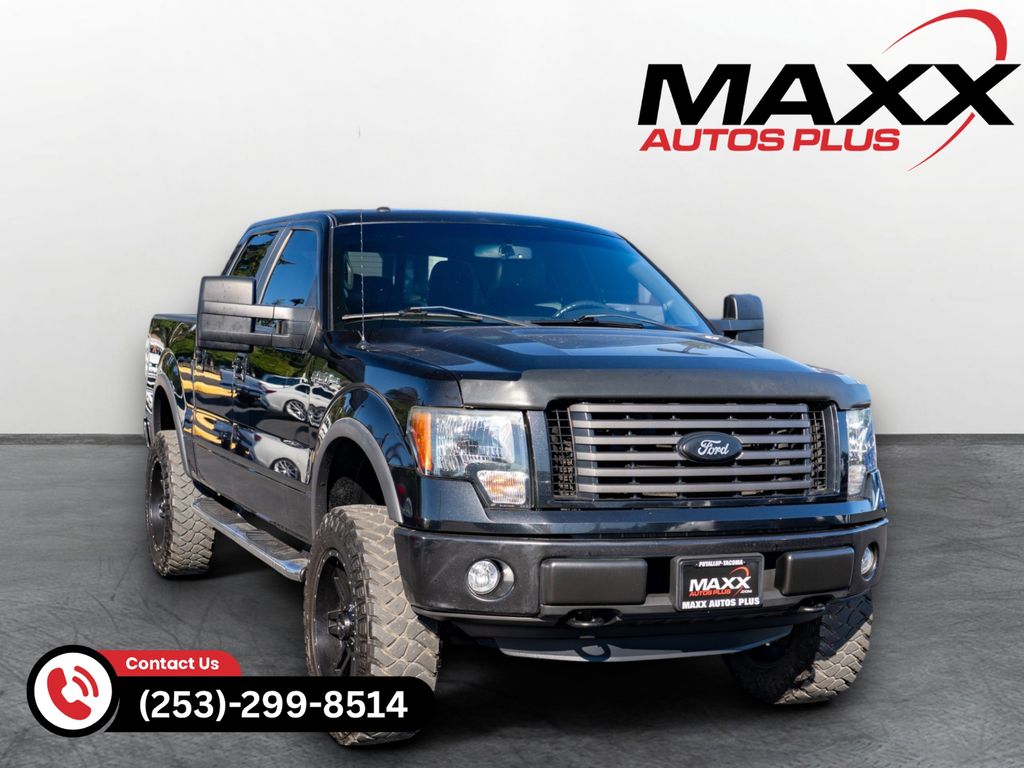 Black 2011 Ford F-150 Pickup Truck Four-Wheel Drive 6-Speed Automatic