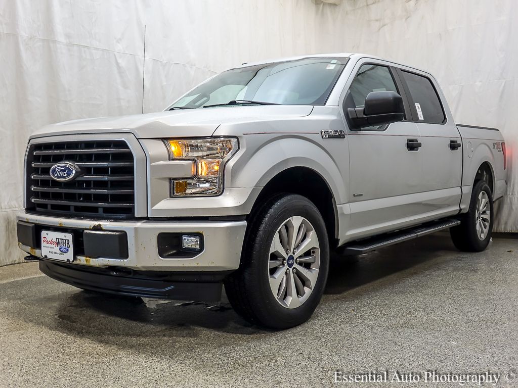 Ingot Silver 2017 Ford F-150 XL SuperCrew 4WD Pickup Truck Four-Wheel Drive 6-Speed Automatic