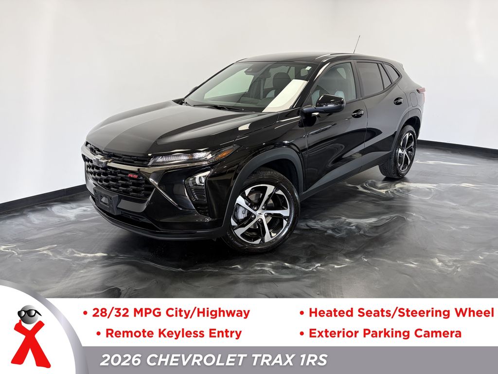 Mosaic Black Metallic 2026 Chevrolet Trax RS with 1RS FWD SUV / Crossover Front-Wheel Drive 6-Speed Automatic