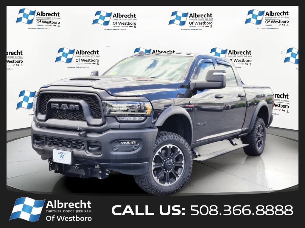 Diamond Black Crystal Pearlcoat 2024 RAM 2500 Pickup Truck Four-Wheel Drive 6-Speed Automatic