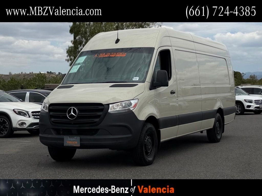 Pebble Gray 2024 Mercedes-Benz Sprinter Cargo Van Rear-Wheel Drive 9-Speed Automatic