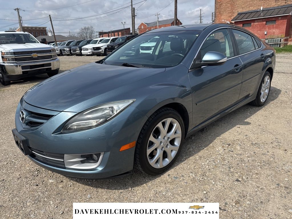Gray (Steel Blue Mica) 2013 Mazda MAZDA6 i Grand Touring Sedan Front-Wheel Drive 5-Speed Automatic